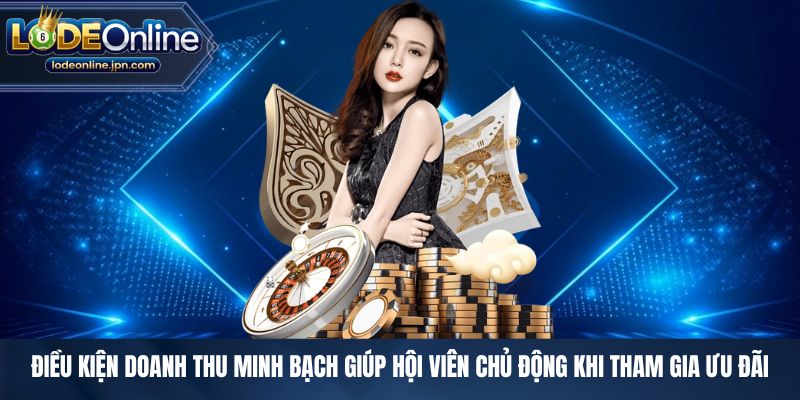 Điều kiện doanh thu minh bạch giúp hội viên chủ động khi tham gia ưu đãi